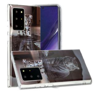 For Samsung Galaxy Note20 Ultra Painted Pattern TPU Protective Case(Cat Tiger)