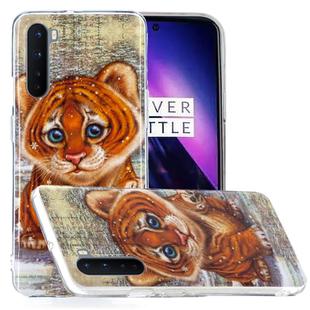 For OnePlus Nord Painted Pattern TPU Protective Case(Tiger)
