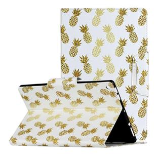 For Amazon Fire HD 10 (2017) Painted Pattern Horizontal Flip Leather Case with Holder(Pineapple)