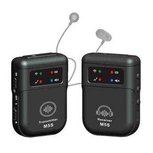 M5S Wireless In-Ear Monitor System for Stage Live Broadcast 2.4G Transmitter & Receiver(Black)