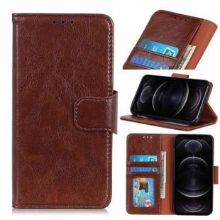 For iPhone 12 / 12 Pro Napa Texture Horizontal Flip Leather Case with Holder & Card Slot & Wallet(Brown)