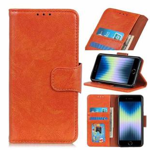 For iPhone SE 2022 / SE 2020 Napa Texture Horizontal Flip Leather Case with Holder & Card Slot & Wallet(Orange)