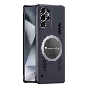 For Samsung Galaxy S24 Ultra 5G All-inclusive Lens Frameless Graphene Cooling Phone Case(Black)