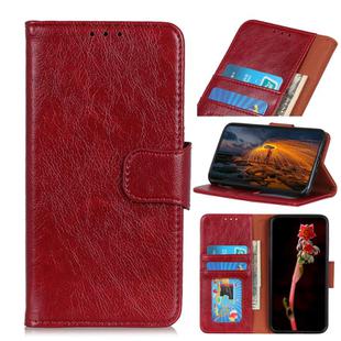 For LG Velvet Napa Texture Horizontal Flip Leather Case with Holder & Card Slot & Wallet(Red)