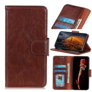 For LG Velvet Napa Texture Horizontal Flip Leather Case with Holder & Card Slot & Wallet(Brown)