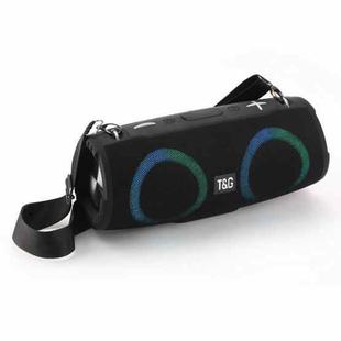 T&G TG676 30W Music Battle Drum Portable Strap Bluetooth Speaker with RGB Light(Black)