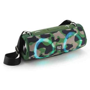 T&G TG676 30W Music Battle Drum Portable Strap Bluetooth Speaker with RGB Light(Camouflage)