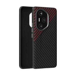 For Honor 300 Pro ABEEL C Carbon Fiber Series 6D Micro Relief Phone Case(Black Red)