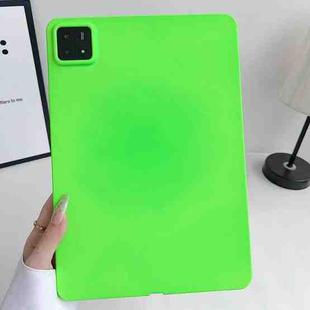 For Xiaomi Pad 7 Oil Spray Skin-friendly TPU Tablet Case(Fluorescent Green)