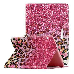 For Huawei MediaPad T3 10 Painted Pattern Horizontal Flip Leather Case with Holder(Leopard Powder Sand)