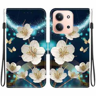 For Redmi 15C 4G 173.1mm / 15C 5G 173.1mm Crystal Texture Colored Drawing Leather Phone Case(Magnolia)