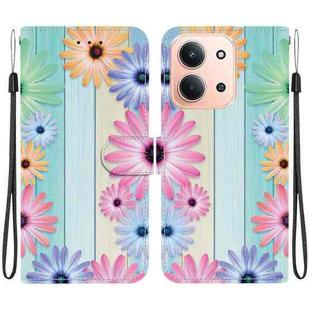 For Redmi 15C 4G 173.1mm / 15C 5G 173.1mm Crystal Texture Colored Drawing Leather Phone Case(Sunflowers)