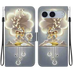 For OnePlus Nord 4 Crystal Texture Colored Drawing Leather Phone Case(Sika Deer)