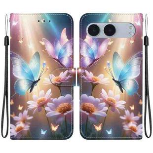 For OnePlus Nord 4 Crystal Texture Colored Drawing Leather Phone Case(Butterfly Love Flower)