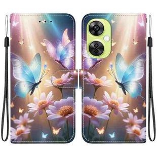 For OnePlus Nord CE 3 Lite / N30 Crystal Texture Colored Drawing Leather Phone Case(Butterfly Love Flower)