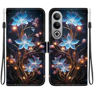 For OnePlus Nord CE4 5G Crystal Texture Colored Drawing Leather Phone Case(Little Lantern Flower)