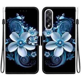 For OnePlus Ace 5 Ultra / Nord 5 5G Crystal Texture Colored Drawing Leather Phone Case(Black Orchid)