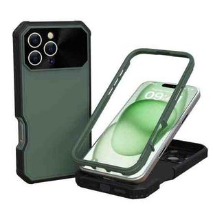 For iPhone 16 Pro PC Hybrid TPU MagSafe Phone Case(Amry Green)