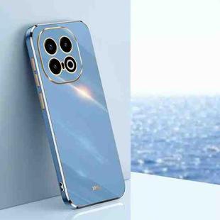 For vivo iQOO 13 XINLI Straight 6D Plating Gold Edge TPU Phone Case(Celestial Blue)