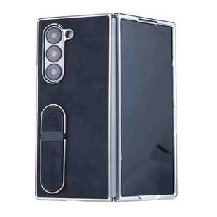 For Samsung Galaxy Z Fold5 Invisible Stand Design Fold Phone Case(Black)