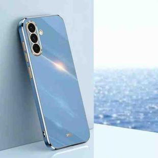 For Samsung Galaxy A36 5G XINLI Straight Edge 6D Electroplate TPU Phone Case(Celestial Blue)
