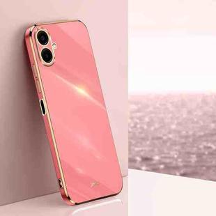 For Samsung Galaxy A07 5G XINLI Straight Edge 6D Electroplate TPU Phone Case(Hawthorn Red)