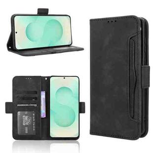 For Samsung Galaxy S25 Edge 5G Skin Feel Calf Texture Card Slots Leather Phone Case(Black)