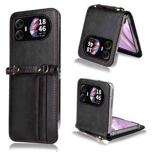 For Blackview Hero 10 Crossbody Card Bag PU Folding Phone Case(Black)