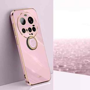 For Xiaomi 15 Ultra XINLI Straight Edge 6D Electroplate TPU Phone Case with Ring Holder(Cherry Purple)