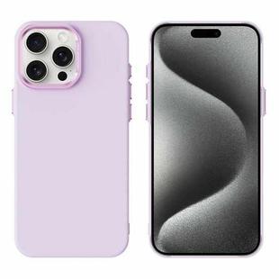 For iPhone 15 Pro Max PC Flocking MagSafe Magnetic Phone Case(Pink Purple)