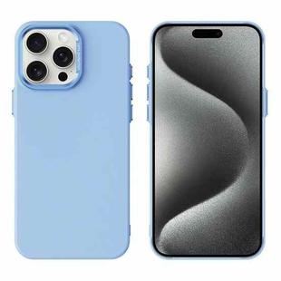 For iPhone 15 Pro Max PC Flocking MagSafe Magnetic Phone Case(Blue)