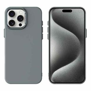 For iPhone 15 Pro Max PC Flocking MagSafe Magnetic Phone Case(Dark Grey)