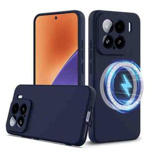 For Xiaomi 15 Shockproof Silicone Magsafe Phone Case(Navy Blue)
