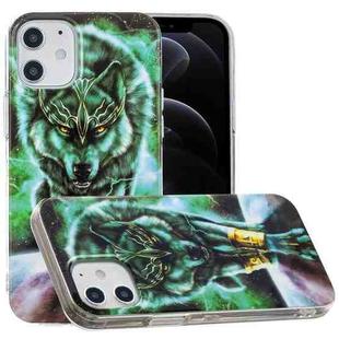 For iPhone 12 / 12 Pro Luminous TPU Soft Protective Case(Ferocious Wolf)