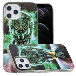 For iPhone 12 / 12 Pro Luminous TPU Soft Protective Case(Ferocious Wolf)