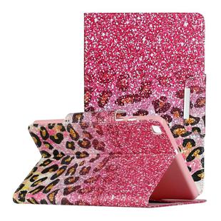 For Samsung Galaxy Tab A 8.0 (2019) / T290 Painted Pattern Horizontal Flip Leather Case with Holder(Leopard Powder Sand)