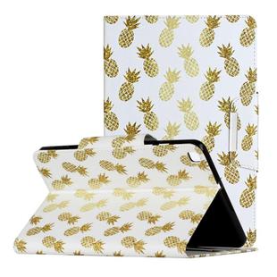 For Samsung Galaxy Tab A 8.0 (2019) / T290 Painted Pattern Horizontal Flip Leather Case with Holder(Pineapple)