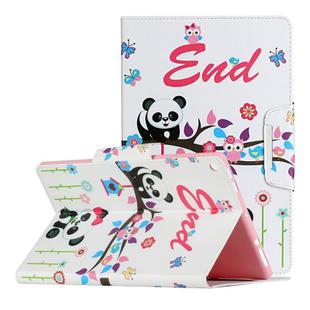 For Samsung Galaxy Tab A 10.1 (2019) / T510 / T515 Painted Pattern Horizontal Flip Leather Case with Holder(Panda)