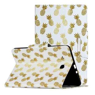 For Samsung Galaxy Tab E 9.6 / T560 Painted Pattern Horizontal Flip Leather Case with Holder(Pineapple)