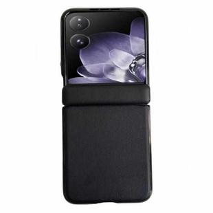 For Xiaomi Mix Flip Integrated Magnetic Axis Solid Color Leather Texture Phone Case(Black)