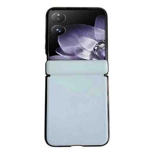 For Xiaomi Mix Flip Integrated Magnetic Axis Solid Color Leather Texture Phone Case(Blue)