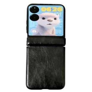 For Xiaomi Mix Flip Integrated Magnetic Axis Crazy Horse Texture Phone Case(Black)