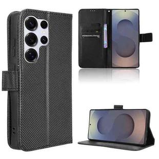 For Samsung Galaxy S25 Ultra 5G Diamond Texture Leather Phone Case(Black)