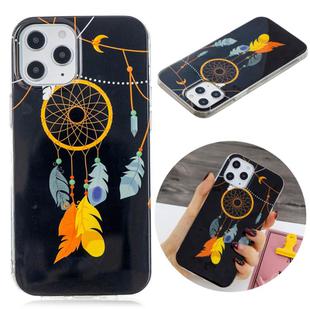 For iPhone 12 Pro Max Luminous TPU Soft Protective Case(Black Wind Chimes)