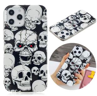 For iPhone 12 Pro Max Luminous TPU Soft Protective Case(Skull)