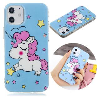 For iPhone 12 mini Luminous TPU Soft Protective Case(Star Unicorn)