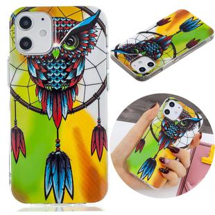 For iPhone 12 / 12 Pro Luminous TPU Soft Protective Case(Owl)