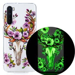 For OnePlus Nord Luminous TPU Soft Protective Case(Flower Deer)