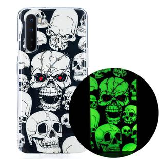 For OnePlus Nord Luminous TPU Soft Protective Case(Skull)