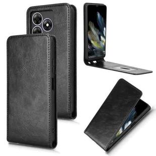 For Blackview Wave 8 / 8C / Oscal Flat 2 Magnetic Vertical Flip Leather Phone Case(Black)